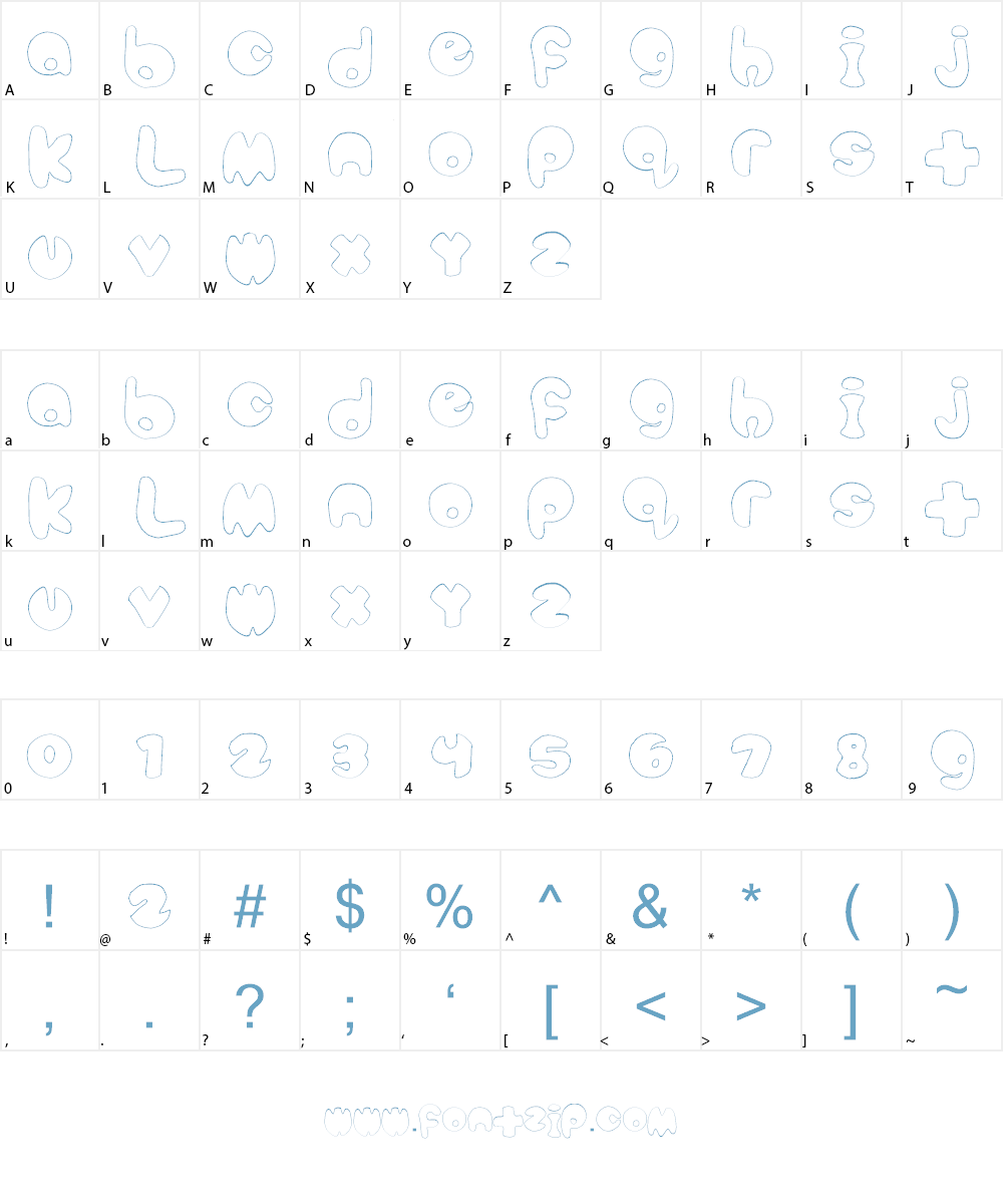 bubbletea Font Character